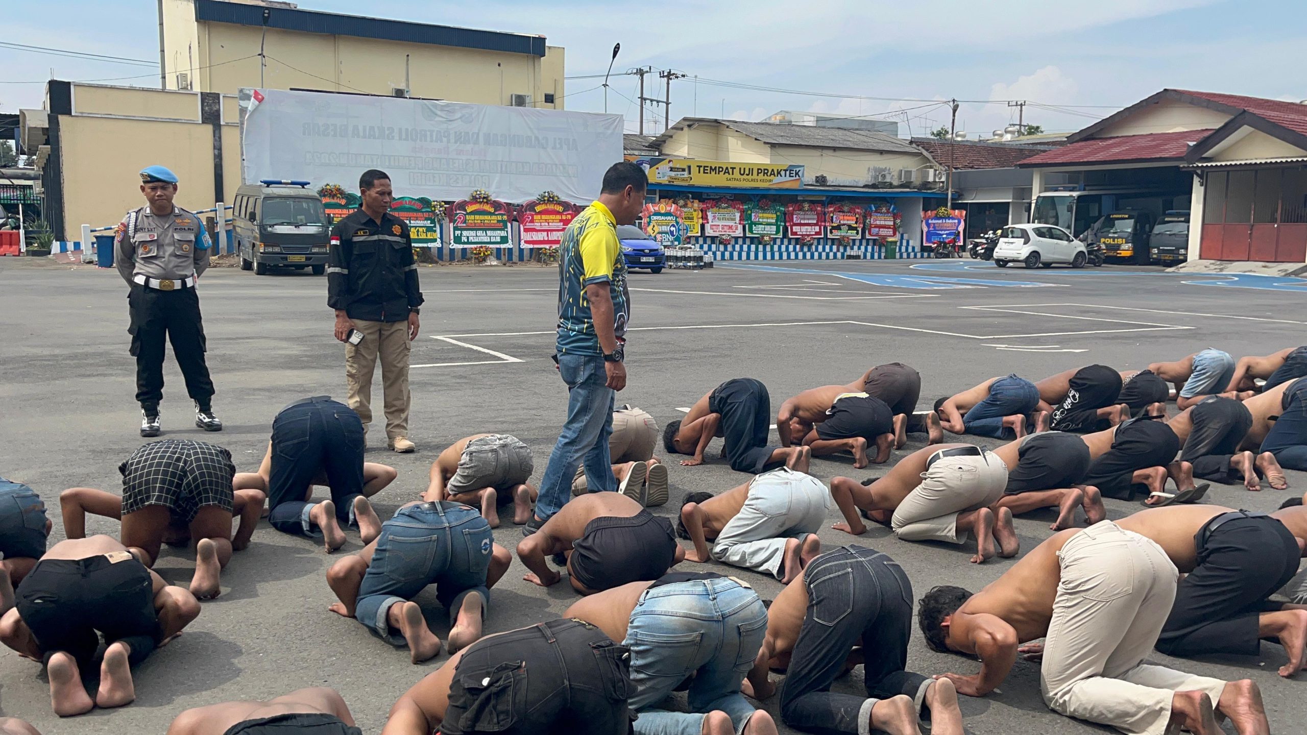 Diduga Akan Ganggu Kamtibmas, Ratusan Anggota Perguruan Silat Diamankan Polres Kediri