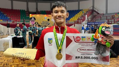 Dijegal di Awal, M Fananda Justru Persembahkan Emas untuk Kabupaten Kediri di Porprov Jatim IX 2025