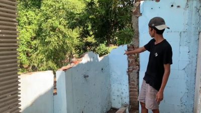 3 Rumah di Mojoagung Terancam Longsor, Dapur dan Kamar Mandi Menggantung di Atas Sungai