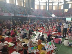 Ribuan Anak Ramaikan Lomba Mewarnai di GOR Jayabaya, Kreativitas dan Keceriaan Tumpah Ruah