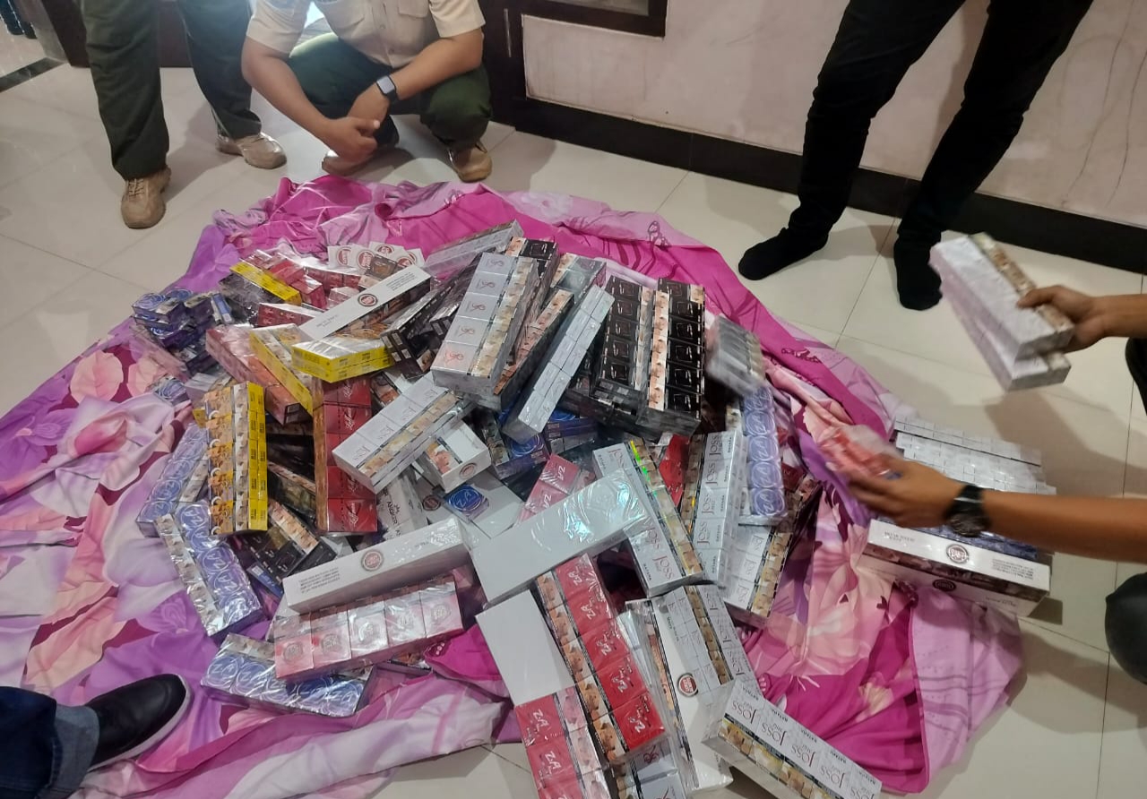 Peredaran Rokok Tanpa Cukai Terbongkar di Jombang, Total 25.200 Batang Diamankan