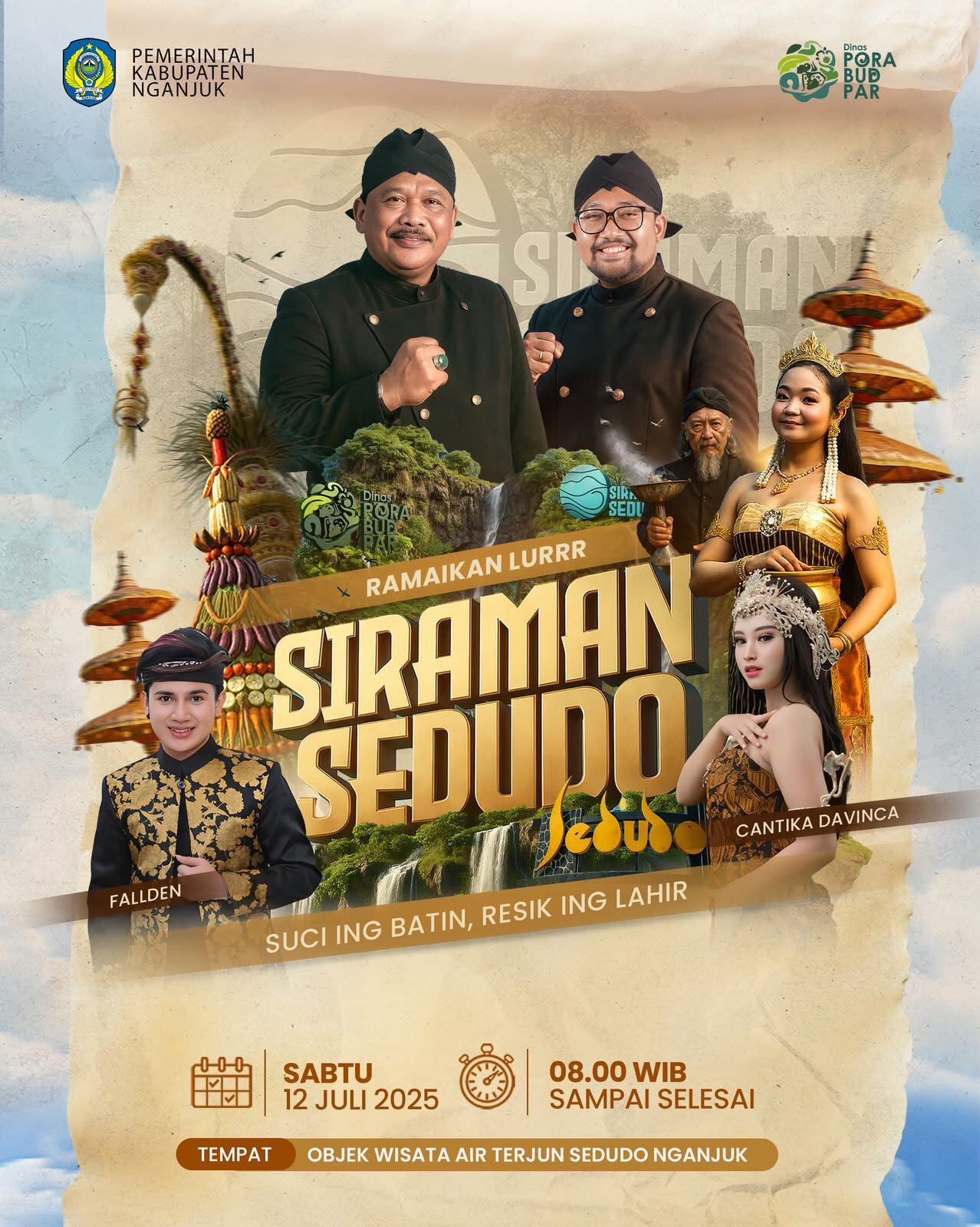 Tradisi Siraman Sedudo 2025 Siap Digelar, Bupati Ajak Masyarakat Rasakan Khasiat Airnya