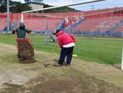 Stadion Brawijaya Dibenahi, Persik dan Pemkot Kediri Kebut Proses Pemerataan Lapangan