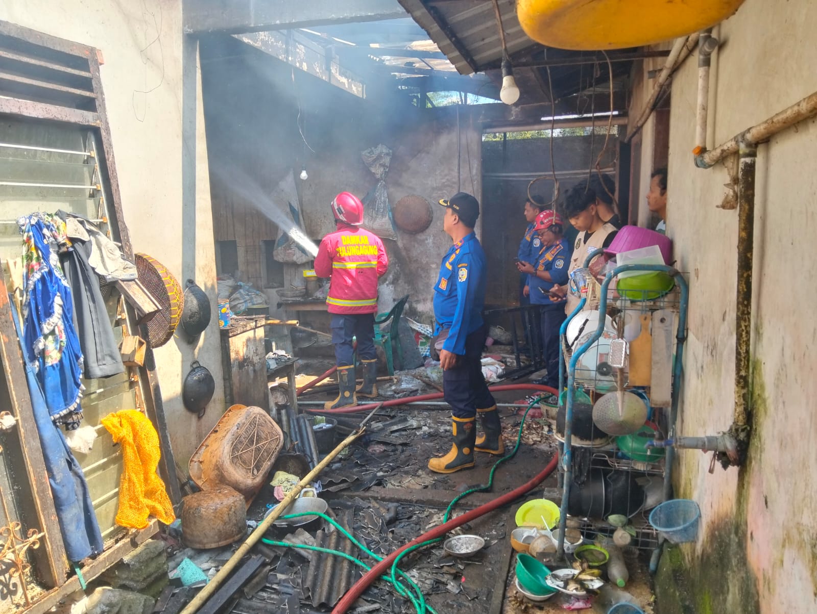 Kebakaran Landa Gudang Penetasan Ayam di Tulungagung, Kerugian Capai Rp100 Juta