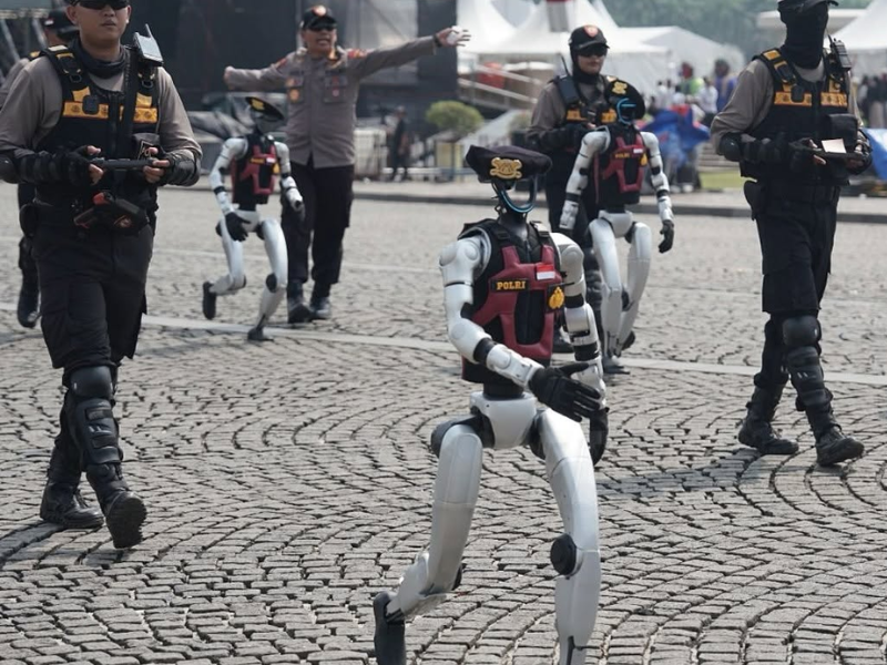 Viral! Ternyata Ini Alasan Polri Menciptakan Robot Polisi di Momen HUT Bhayangkara