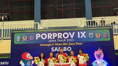 Cabor Sambo Kabupaten Kediri Raih Lima Medali di Porprov Jatim IX 2025