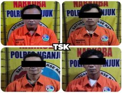 Polres Nganjuk Bongkar Jaringan Narkoba, Empat Pengedar Diringkus, Salah Satunya Warga Loceret