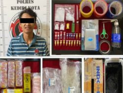 Diduga Edarkan Sabu-Sabu, Pemuda Asal Tarokan Diciduk Satresnarkoba Polres Kediri Kota