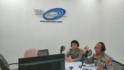 Lewat Udara, Satlantas Polres Nganjuk Gencarkan Sosialisasi Operasi Patuh Semeru 2025