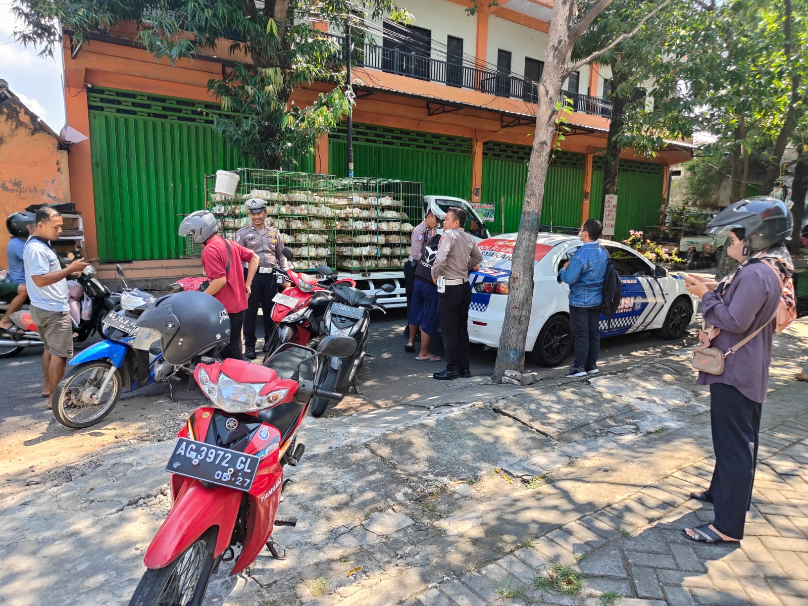 Operasi Patuh Semeru 2025, Puluhan Pengendara di Nganjuk Terjaring Usai Langgar Rambu