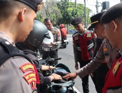 Pengesahan IKSPI Kera Sakti di Madiun, Polres Nganjuk Perketat Jalur dan Periksa Kendaraan Pembawa Atribut