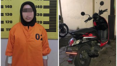Kenal Lewat Sosmed, Perempuan Asal Aceh Nekat Bawa Kabur Motor Warga Tulungagung, Begini Kronologinya