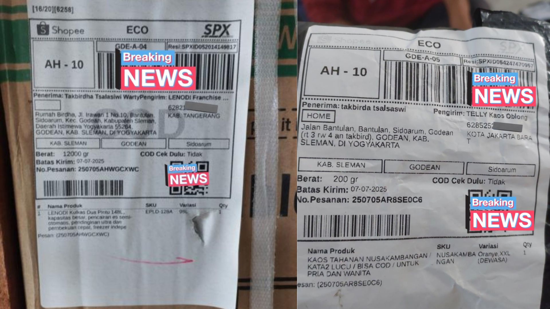 Imbas Video Viral! Rumah Mas-Mas Pelayaran Diteror Orderan Fiktif COD