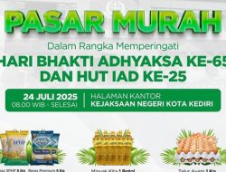 Sambut Hari Bhakti Adhyaksa, Kejari Kediri Gelar Pasar Murah untuk Warga Kota Kediri