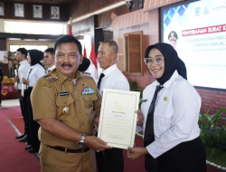 Penantian Enam Bulan Berakhir, 206 CPNS dan PPPK Nganjuk Terima SK Pengangkatan