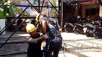 BPBD Kabupaten Kediri Genjot Latihan Vertical Climbing Jelang Event Se-Jatim