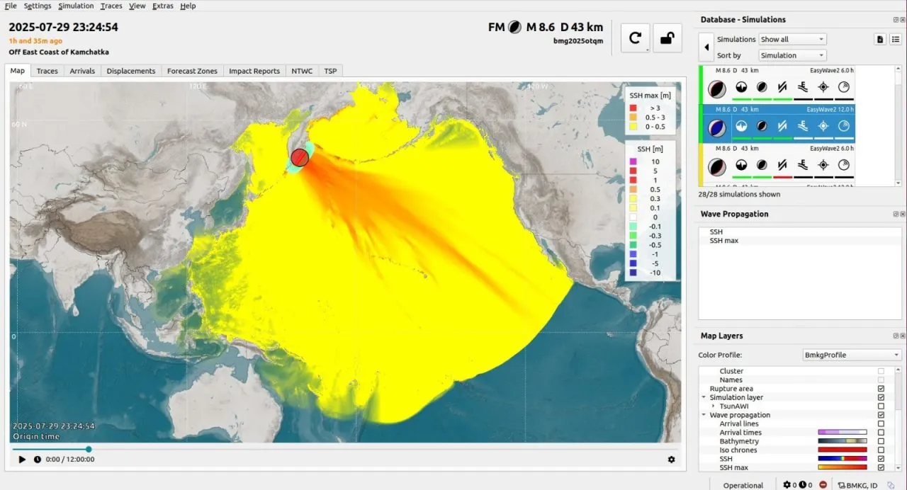 Gempa Magnitudo 8,7 Guncang Kamchatka, BMKG Peringatkan Potensi Tsunami di Sejumlah Wilayah Indonesia