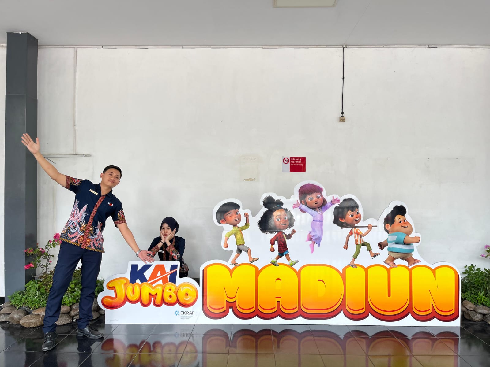 Karakter Jumbo Hadir di Stasiun Madiun, KAI Daop 7 Luncurkan Program Stamp Seru untuk Anak-Anak