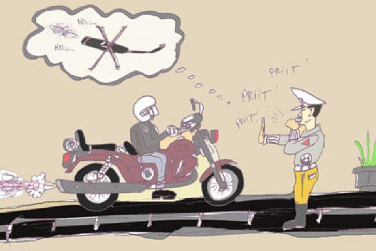 Jelang Pengesahan PSHT, 59 Motor Berknalpot Brong Disita Polres Lamongan