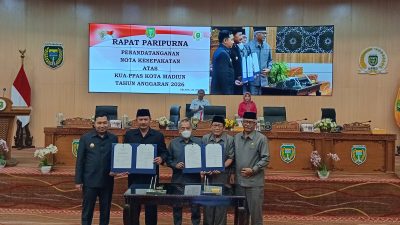DPRD Kota Madiun dan Pemkot Tandatangani Nota Kesepakatan KUA-PPAS