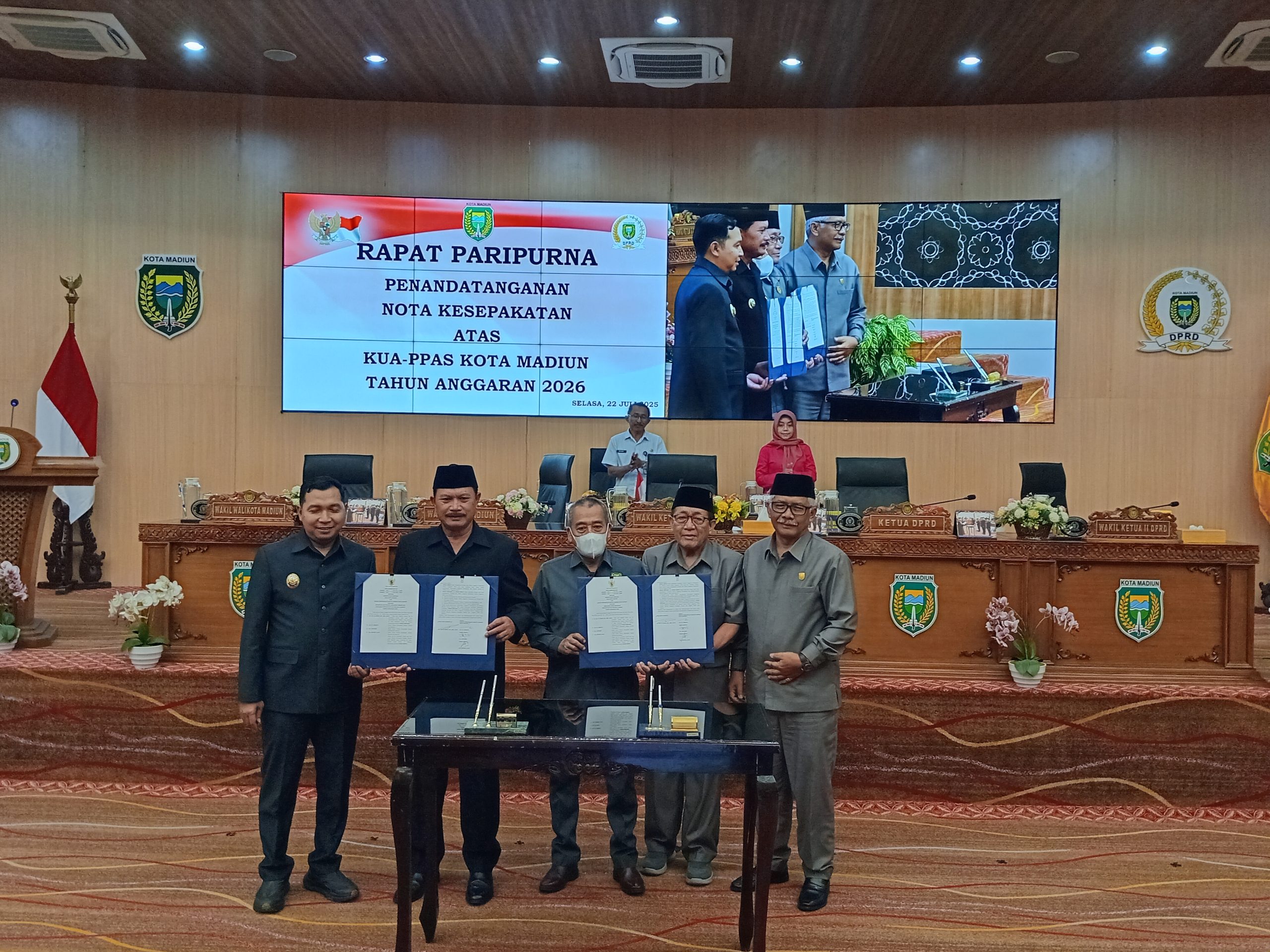 DPRD Kota Madiun dan Pemkot Tandatangani Nota Kesepakatan KUA-PPAS