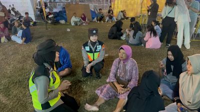 Polwan Polres Madiun Sampaikan Pesan Kamtibmas Lewat Patroli Humanis di SEPASMA