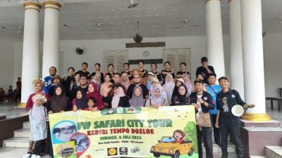 Kolaborasi Unik, PASAK dan KVVC G-Unit VW Gelar Touring Wisata Sejarah Kediri