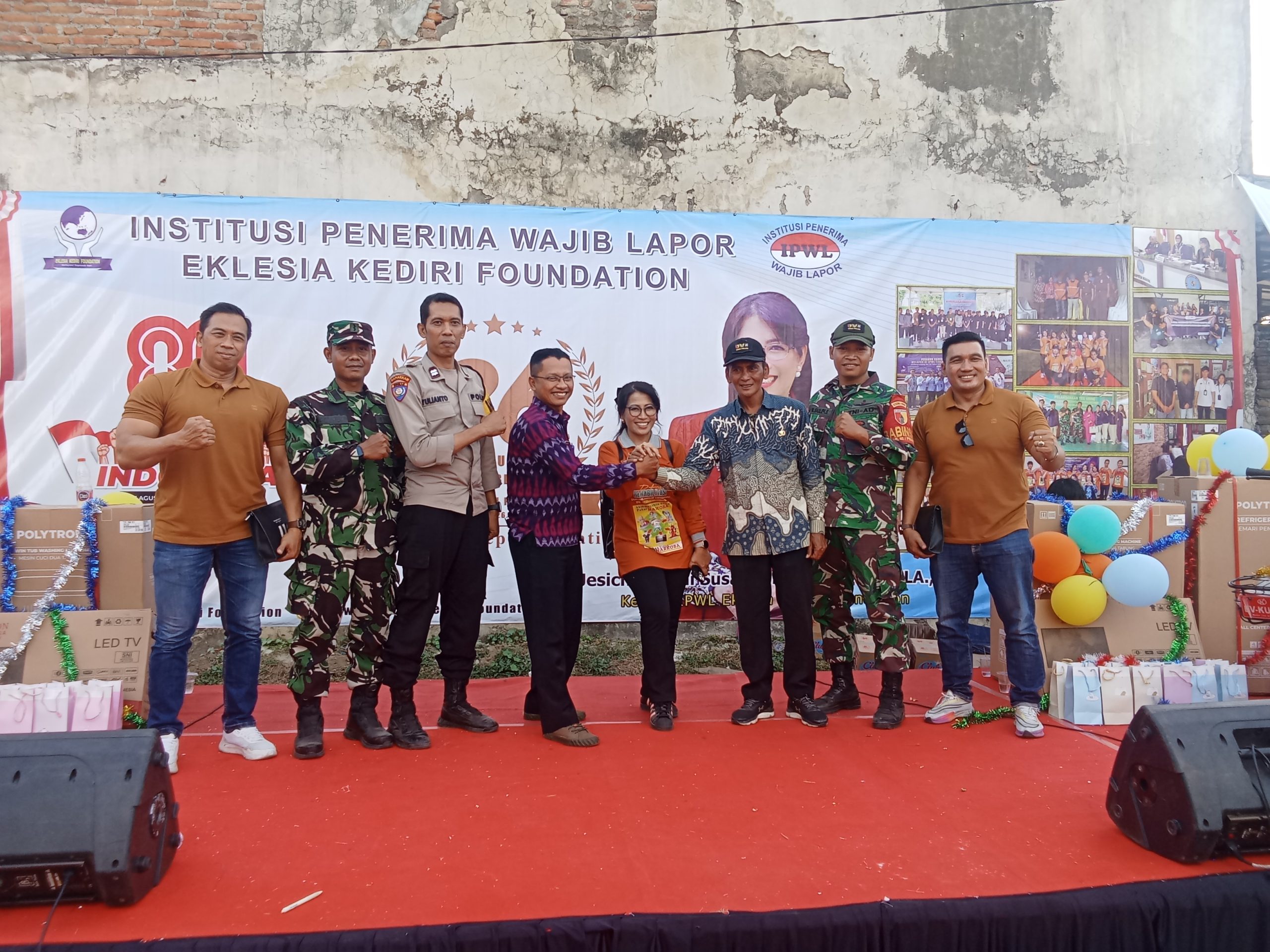 26 Tahun Eklesia Kediri Foundation Konsisten Pulihkan Korban Narkotika, Meriahkan HUT RI ke-80