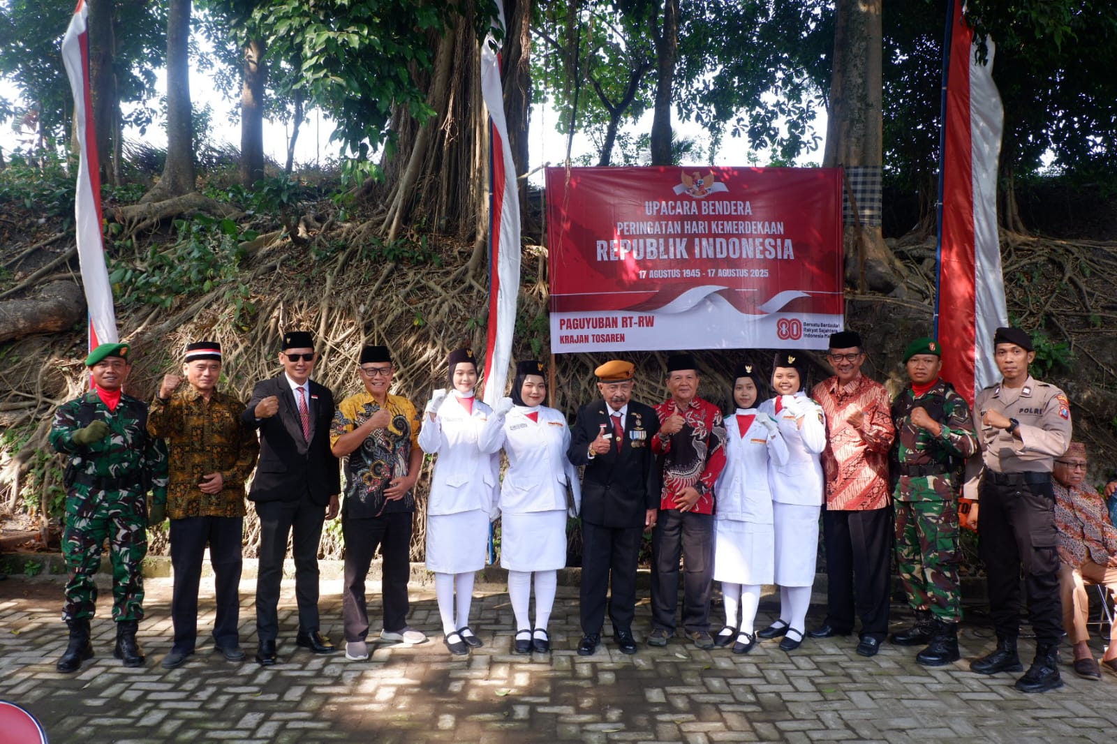 Nuansa Nasionalisme di Alam Terbuka, Upacara HUT ke-80 RI Digelar di Sumber Bulus Tosaren