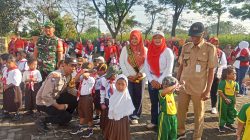 Kolaborasi Aksi Merah Putih di Tosaren, Ratusan Anak Ikuti Jalan Santai