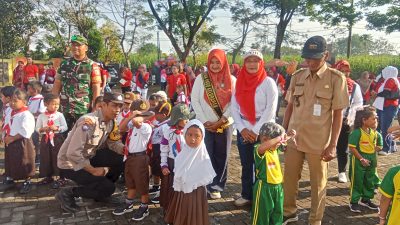 Kolaborasi Aksi Merah Putih di Tosaren, Ratusan Anak Ikuti Jalan Santai