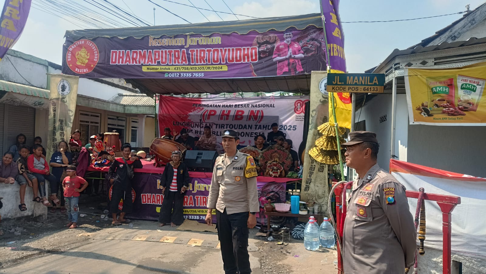 Jaranan Dharma Putra Tirtoyudho Meriahkan HUT ke-80 RI di Kelurahan Tosaren, Warga Antusias