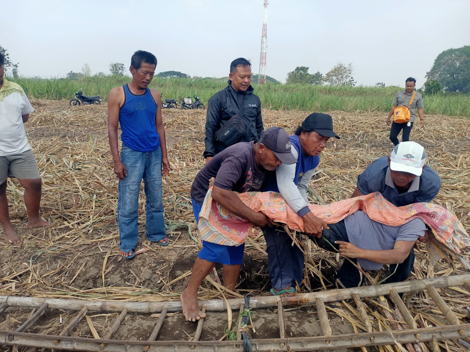 Perempuan Lansia Ditemukan Meninggal di Kebun Tebu Kota Kediri
