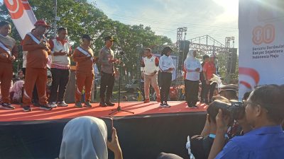 Ratusan Personel Polisi Disiagakan, Jalan Sehat Bersama Gubernur Jatim Dijaga Ketat