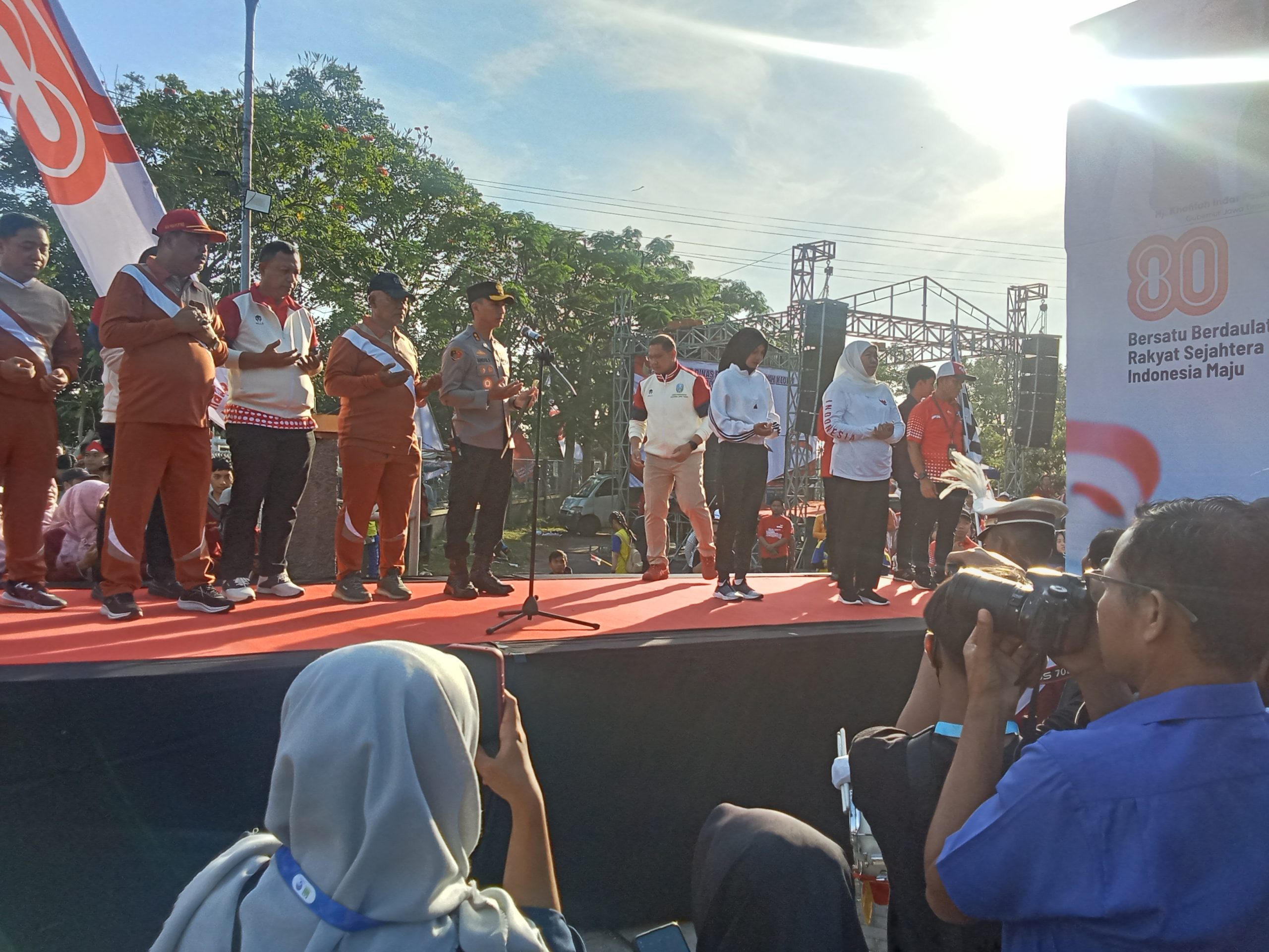 Polresta Kediri Kota Siagakan Personel untuk Amankan Jalan Sehat Bersama Gubernur Jatim