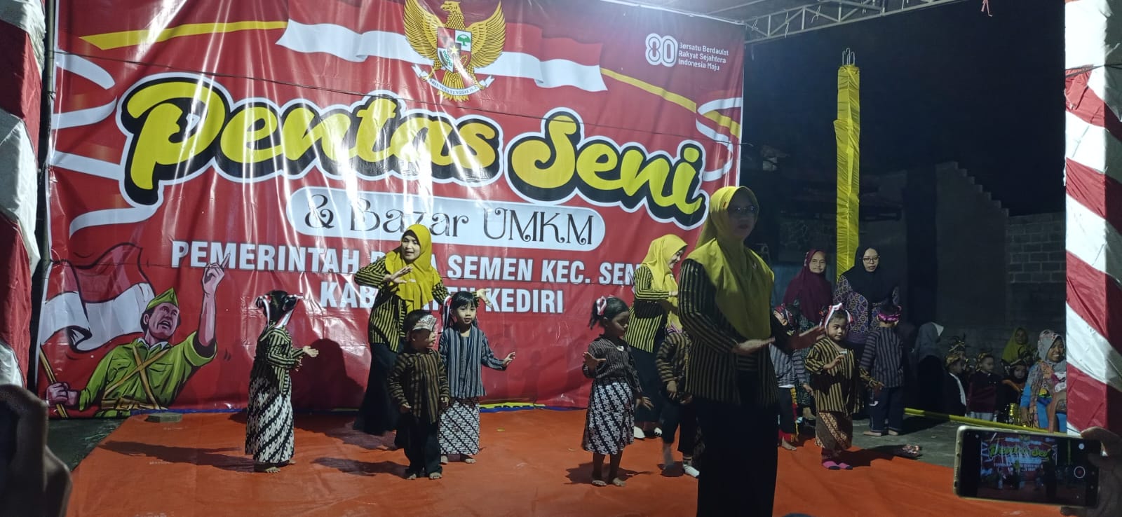 Gebyar Kemerdekaan RI ke-80, Desa Semen Kediri Hidupkan UMKM dan Seni Budaya Menuju Indonesia Emas 2045