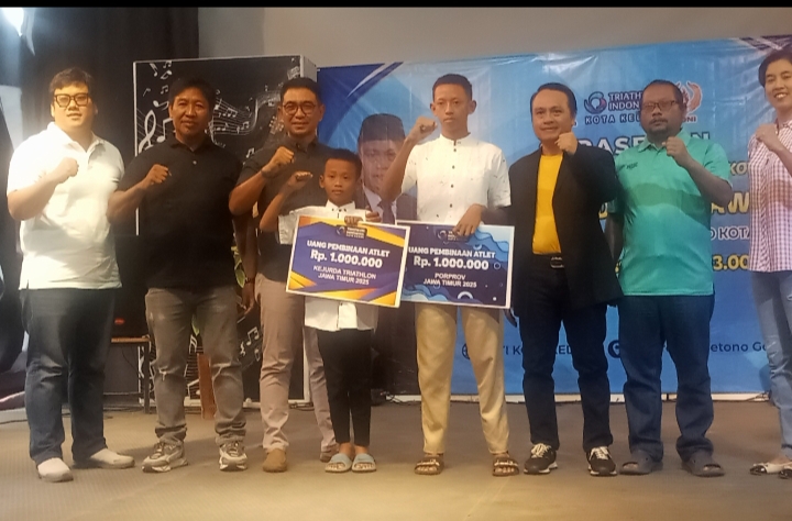 FTI Kota Kediri Apresiasi Atlet, Bidik Pembentukan 10 Klub Triathlon di Tahun 2025