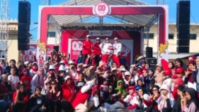 Desa Bulu Meriahkan HUT RI ke-80 dengan Jalan Santai dan Senam Zumba