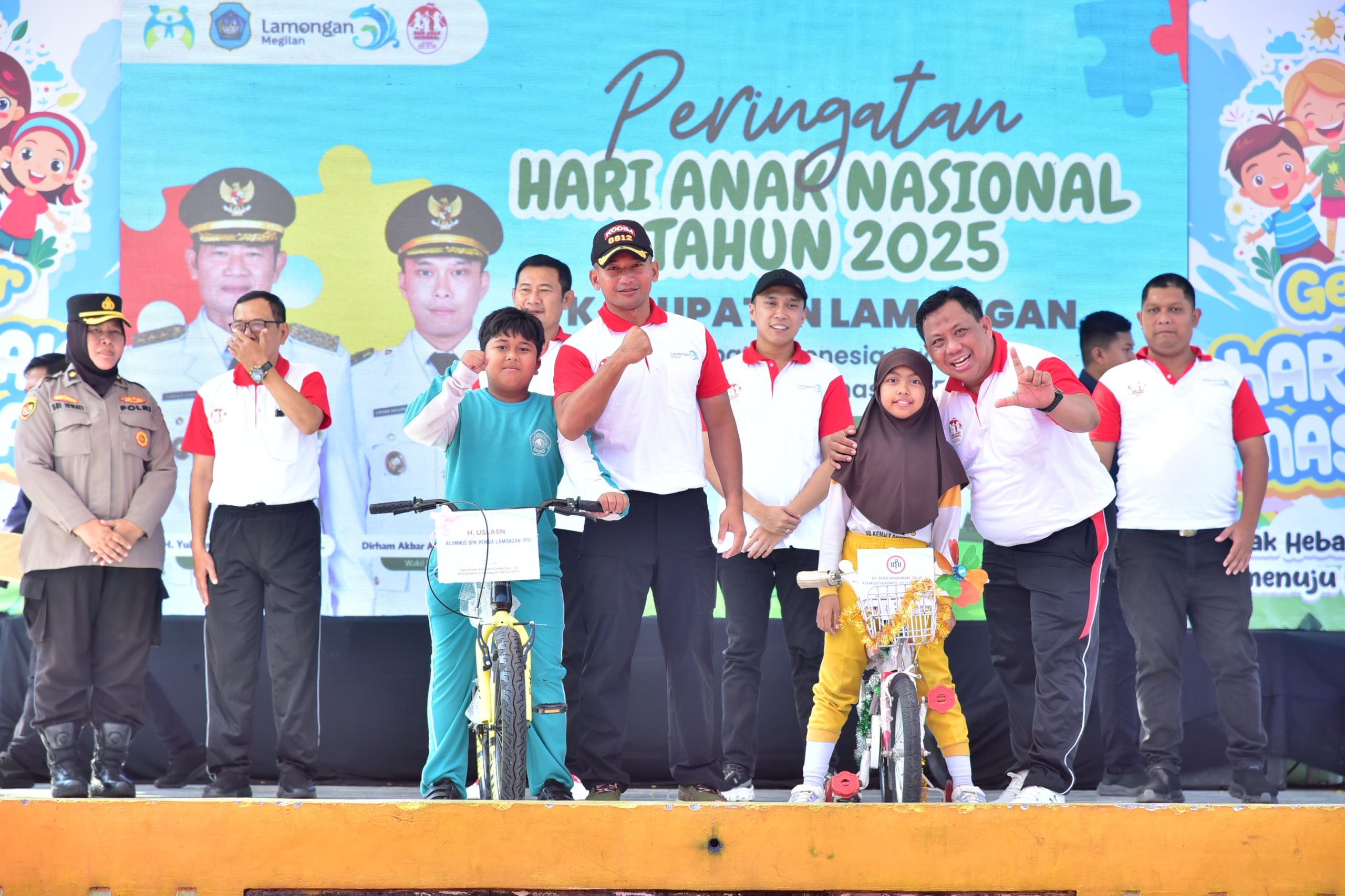 Meriahkan Peringatan HAN 2025, Lamongan Tegaskan Komitmen Wujudkan Kabupaten Ramah Anak
