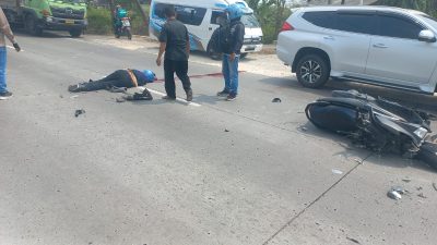 Pemotor Asal Tuban Tewas Tabrak Truk Pupuk di Lamongan