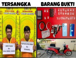 Satresnarkoba Lamongan Ringkus Dua Pemuda Brondong, Amankan 26 Paket Sabu Siap Edar
