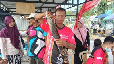 Lomba Mancing Gratis Meriahkan HUT ke-80 RI di Glagah, Warga Raih Sepeda Listrik