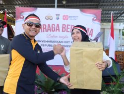 Olahraga Bersama Polres Batu Meriahkan HUT RI ke-80