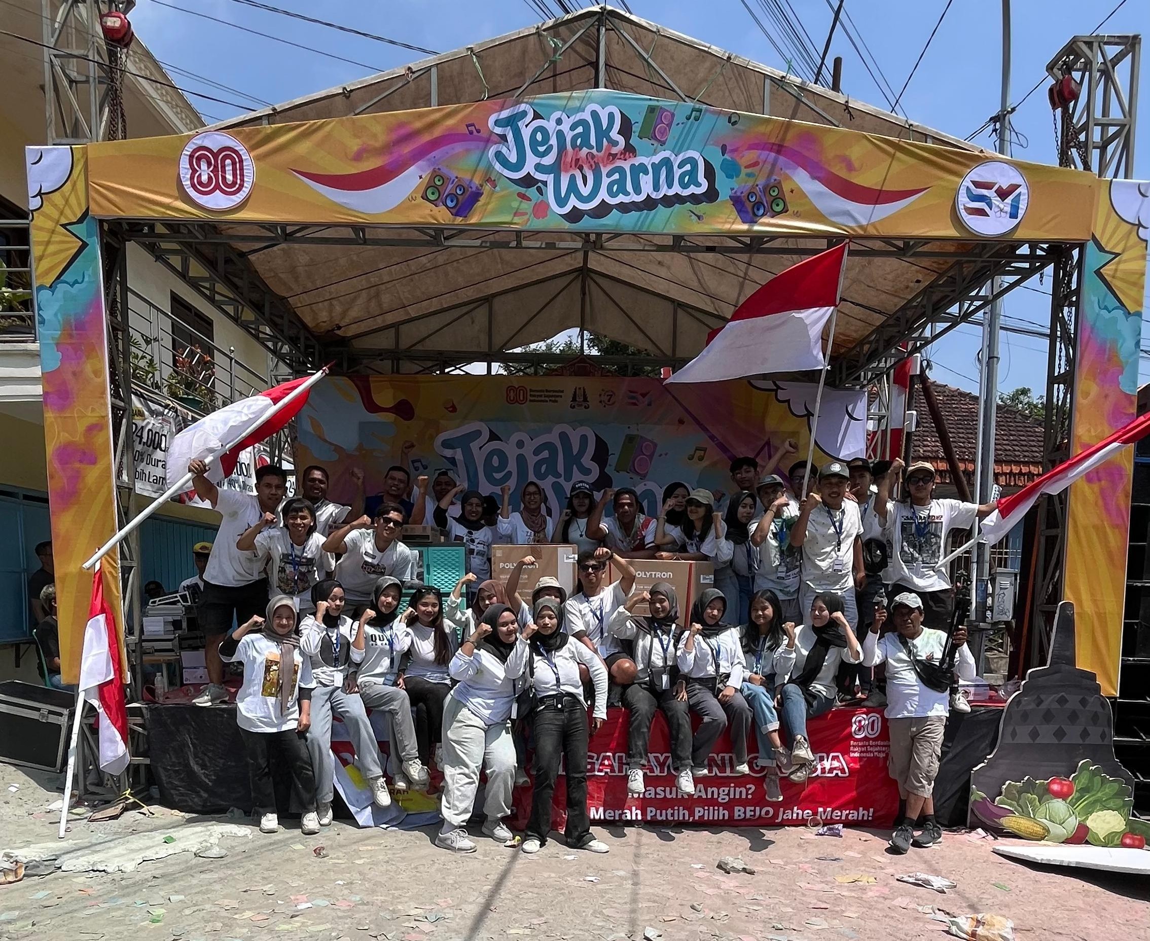 Semarak HUT ke-80 RI, Warga RW 07 Pesanggrahan Batu Gelar “Jejak Warna Blusukan”