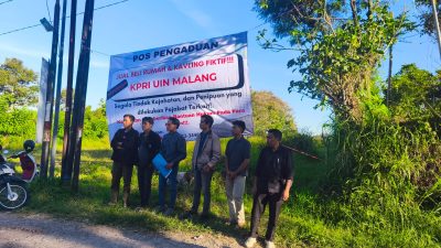 Aliansi Mahasiswa Dirikan Posko Aduan Kasus Dugaan Penipuan Jual Beli Rumah dan Kavling di Batu