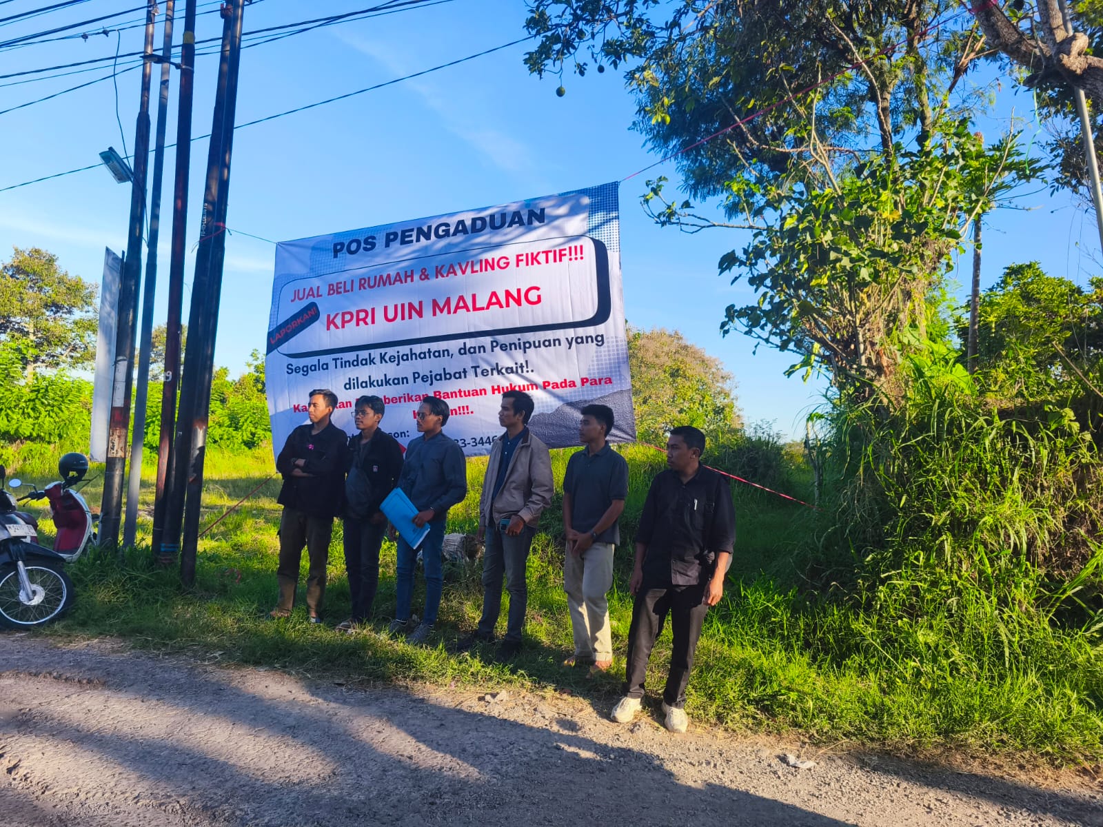 Aliansi Mahasiswa Dirikan Posko Aduan Kasus Dugaan Penipuan Jual Beli Rumah dan Kavling di Batu