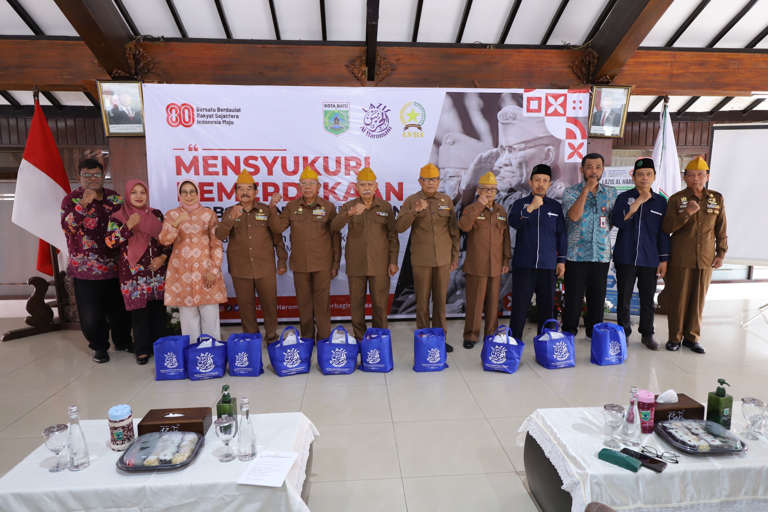 Pemkot Batu dan Laziz Gelar Santunan untuk Veteran Pejuang Kemerdekaan