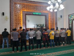 Polres Batu Gelar Salat Ghaib dan Doa Bersama untuk Pengemudi Ojol yang Meninggal