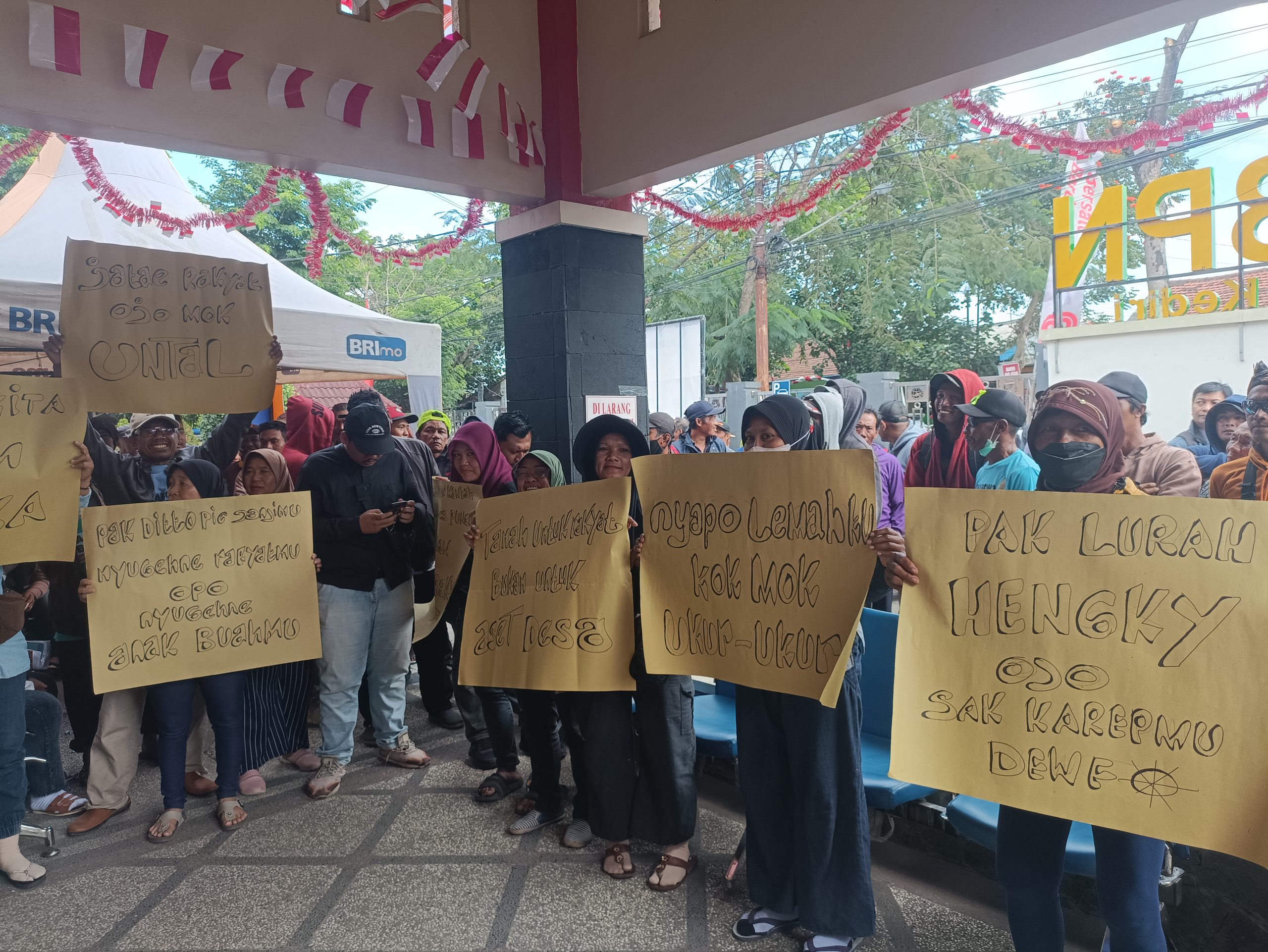 Paguyuban Tani Puncu Makmur Datangi Kantor BPN Kediri, Protes Penetapan Lahan Garapan