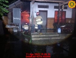 Lupa Matikan Kompor, Rumah Warga Lirboyo Hangus Terbakar